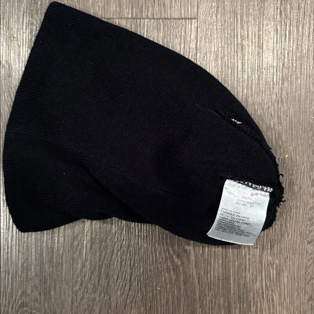 Nike Black and Blue Knit Beanie